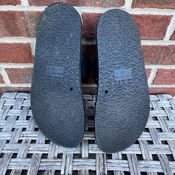 ASOS Design Sandals Womens Sz 9 Black Double Strap Friday Jelly Flats - Picture 8 of 9